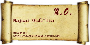 Majsai Otília névjegykártya
